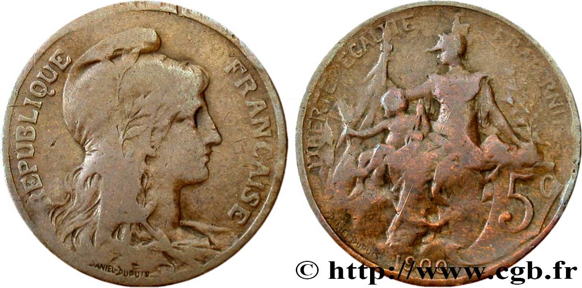 5 centimes Daniel-Dupuis 1900  F.119/9 B12 