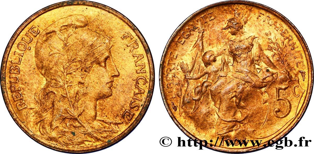 5 centimes Daniel-Dupuis 1904  F.119/14 SUP58 