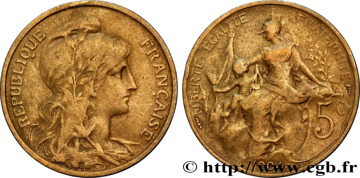 5 centimes Daniel-Dupuis 1904  F.119/14 BC20 