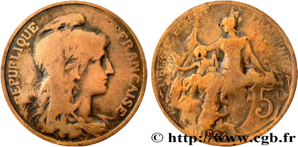 5 centimes Daniel-Dupuis 1904  F.119/14 RC8 