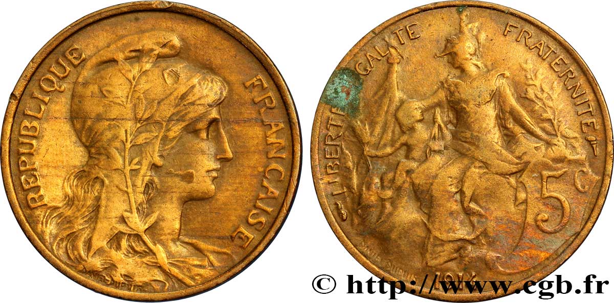 5 centimes Daniel-Dupuis 1914  F.119/26 BC35 