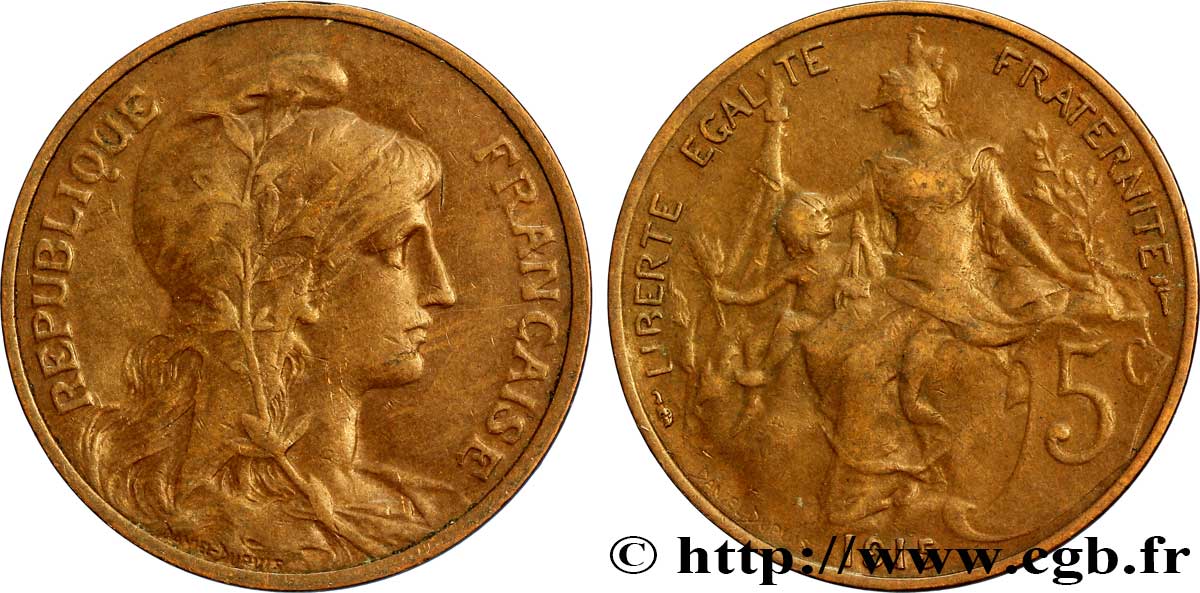 5 centimes Daniel-Dupuis 1915  F.119/27 BB48 