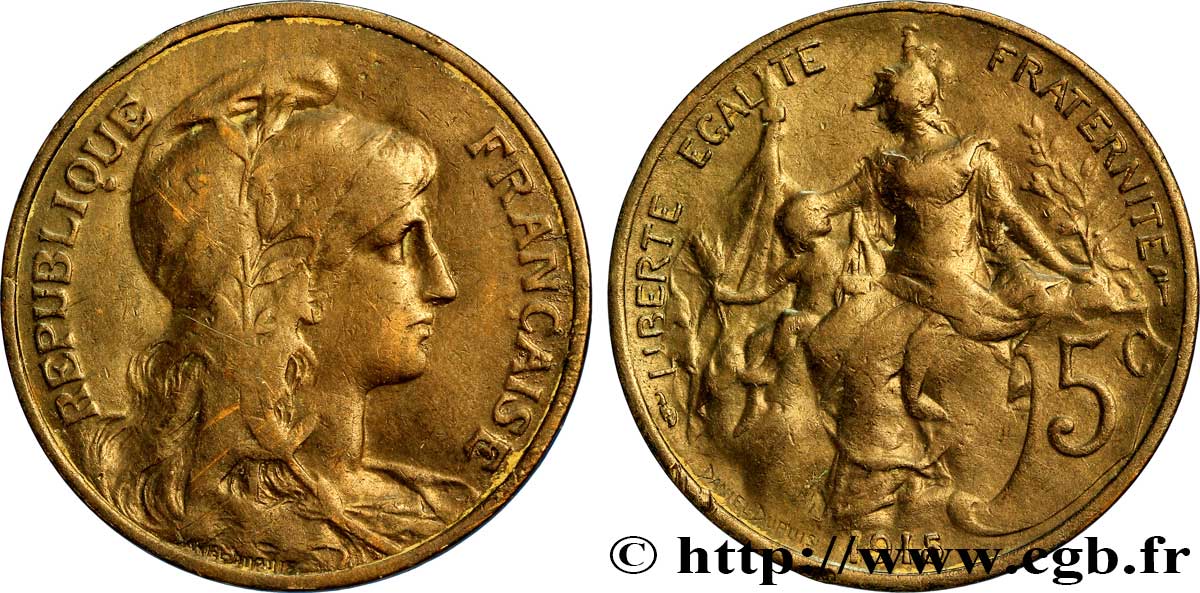 5 centimes Daniel-Dupuis 1915  F.119/27 TB35 