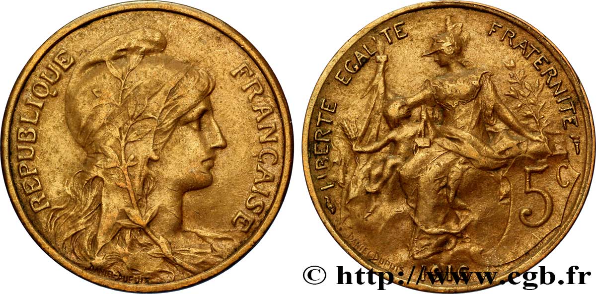 5 centimes Daniel-Dupuis 1916  F.119/28 TTB48 