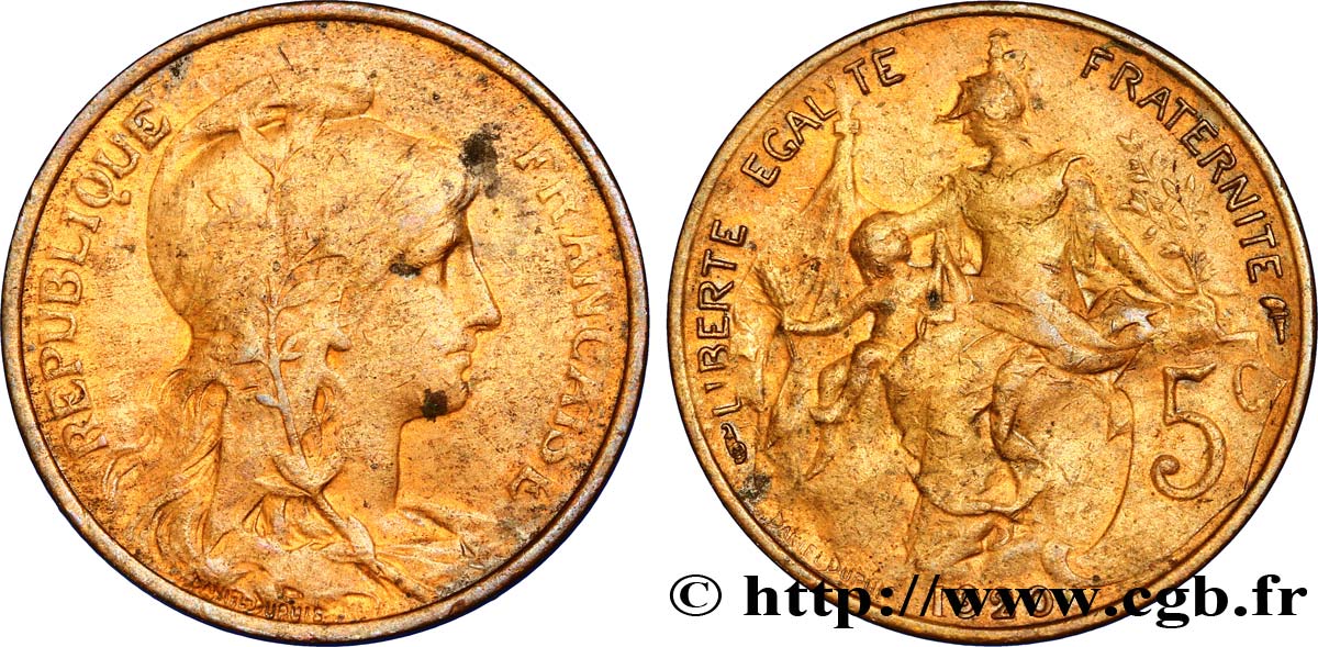 5 centimes Daniel-Dupuis 1920  F.119/31 TTB54 