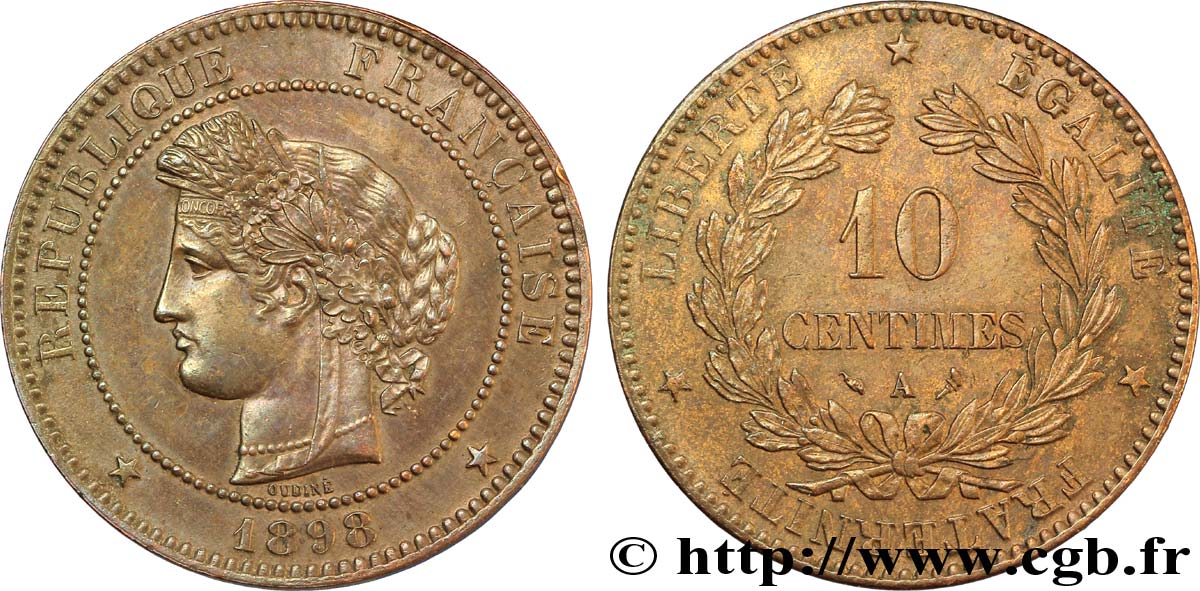 10 centimes Cérès 1898 Paris F.135/45 TTB48 