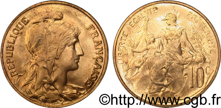 10 centimes Daniel-Dupuis 1898  F.136/5 MS63 