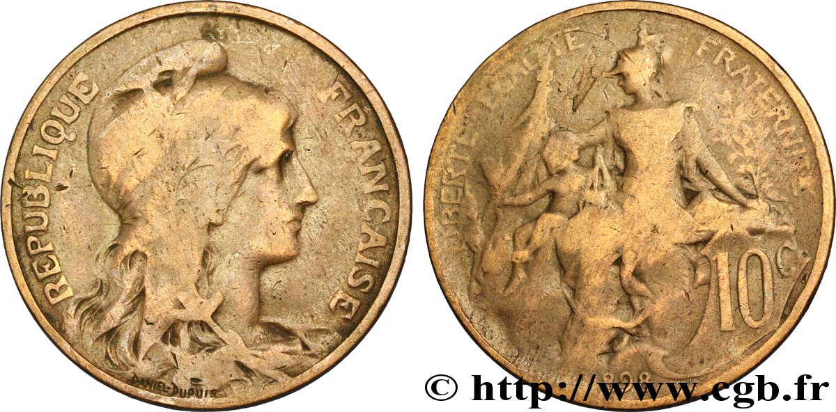 10 centimes Daniel-Dupuis 1898  F.136/5 SGE12 