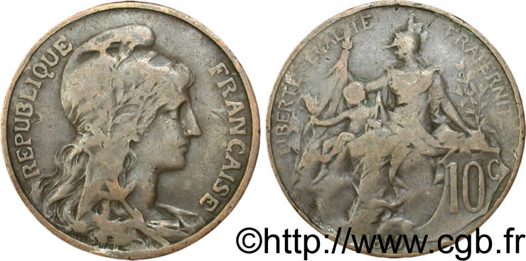 10 centimes Daniel-Dupuis 1899  F.136/7 B12 
