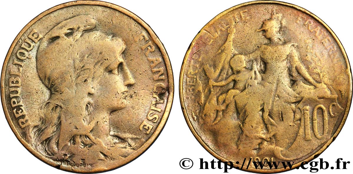 10 centimes Daniel-Dupuis 1901  F.136/10 SGE12 