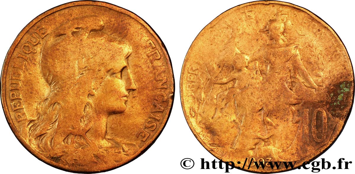 10 centimes Daniel-Dupuis 1903  F.136/12 F12 