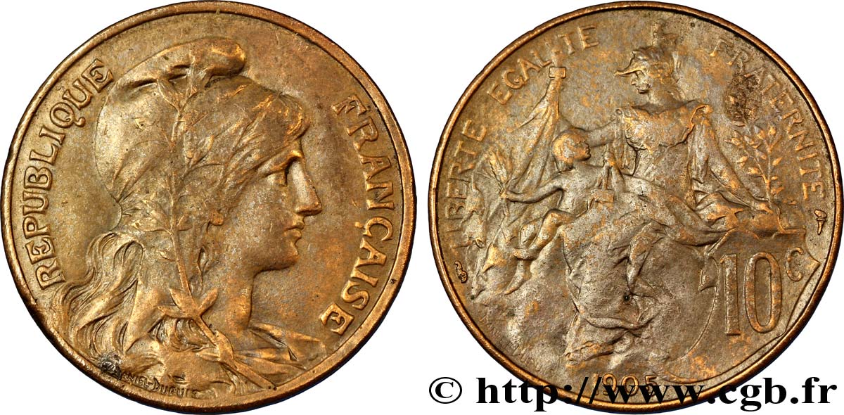 10 centimes Daniel-Dupuis 1905  F.136/14 BB48 