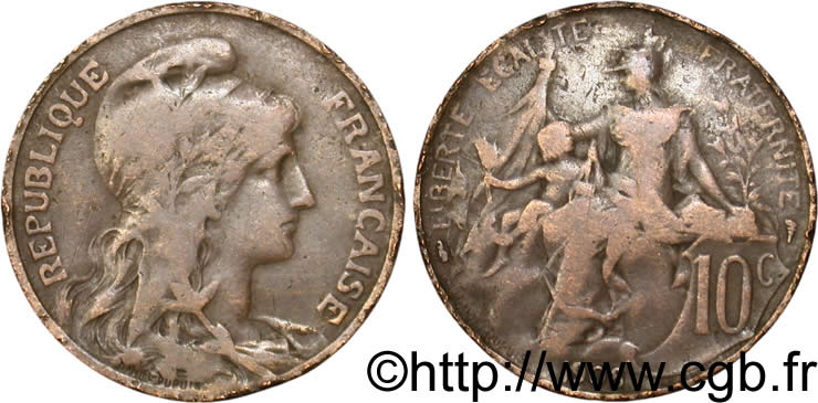 10 centimes Daniel-Dupuis 1908  F.136/17 B8 