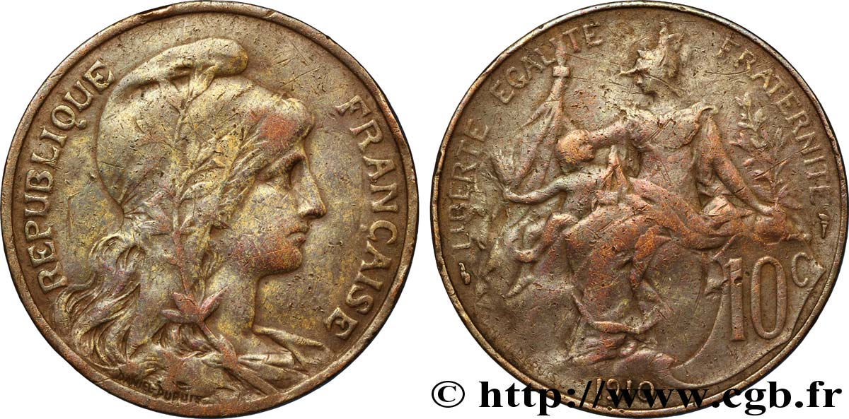 10 centimes Daniel-Dupuis 1910  F.136/19 MB20 