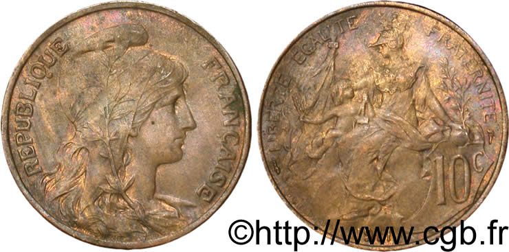 10 centimes Daniel-Dupuis 1911  F.136/20 SUP55 