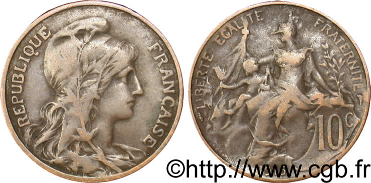 10 centimes Daniel-Dupuis 1915  F.136/24 TB35 