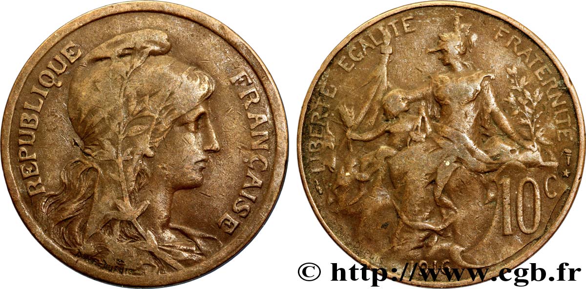 10 centimes Daniel-Dupuis 1916  F.136/27 BC20 