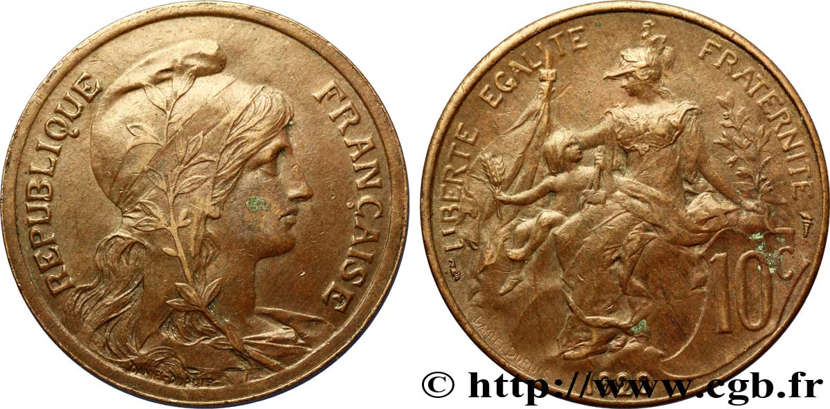 10 centimes Daniel-Dupuis 1920  F.136/29 XF48 