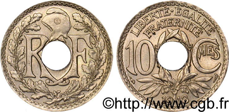 10 centimes Lindauer 1918  F.138/2 SPL64 