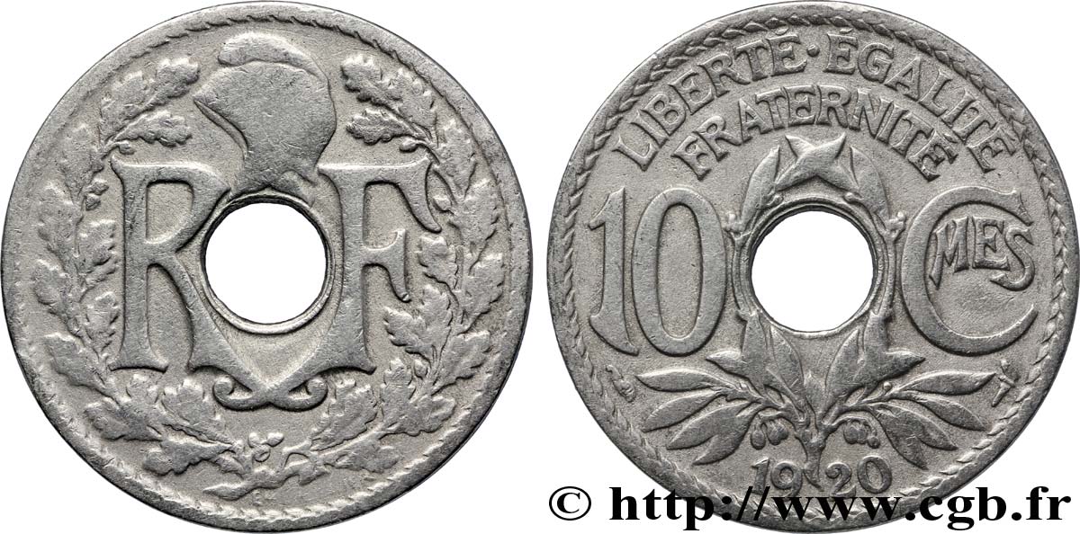 10 centimes Lindauer 1920  F.138/4 VF35 