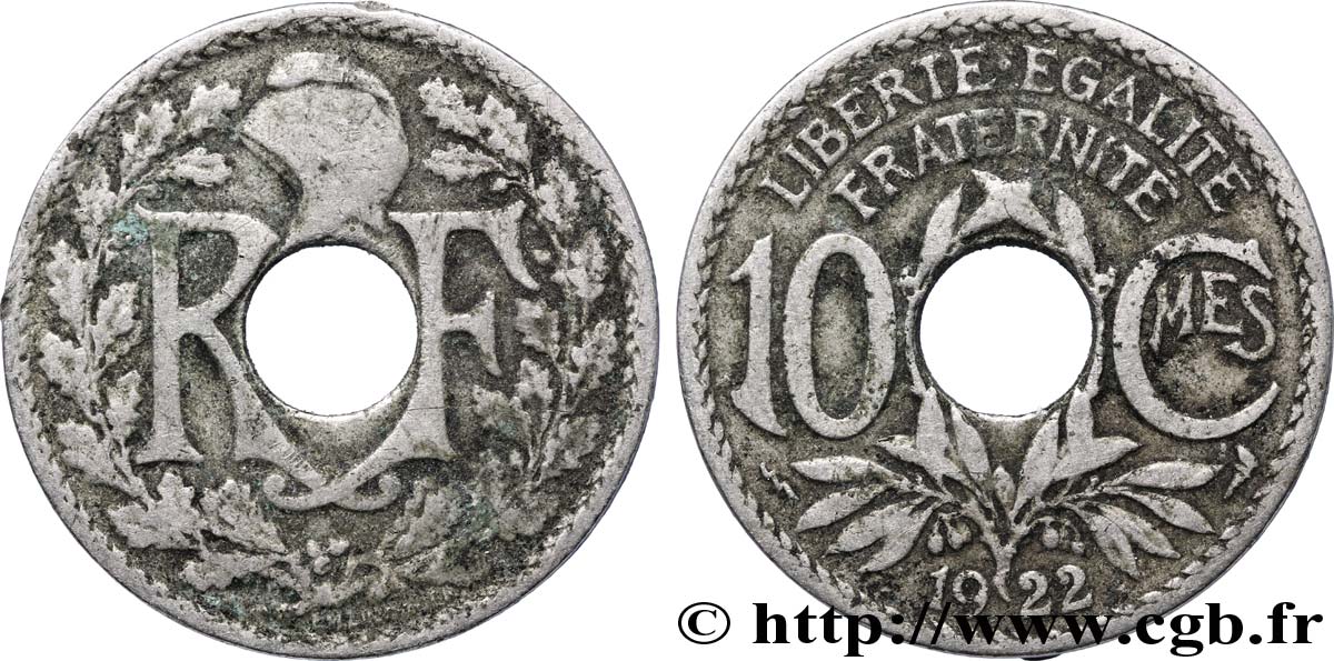 10 centimes Lindauer 1922 Poissy F.138/7 MB35 