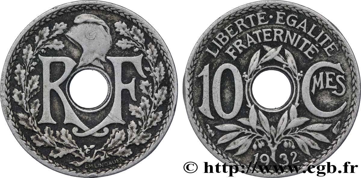 10 centimes Lindauer 1932  F.138/19 VF35 