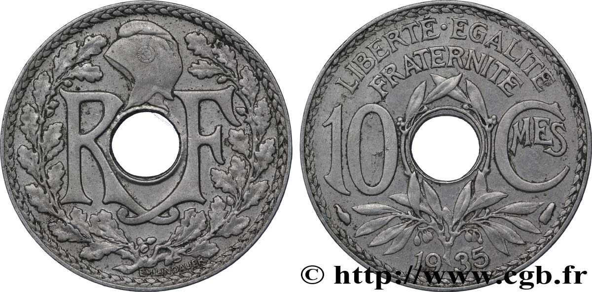 10 centimes Lindauer 1935  F.138/22 TTB48 