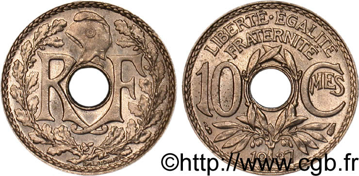 10 centimes Lindauer 1937  F.138/24 fST63 