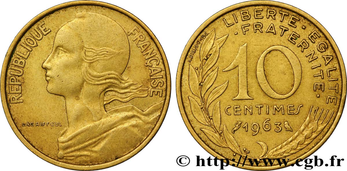 10 centimes Marianne 1963 Paris F.144/3 MBC48 