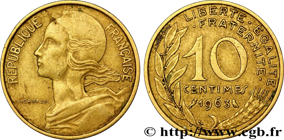 10 centimes Marianne 1963 Paris F.144/3 BC35 