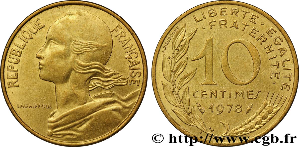 10 centimes Marianne 1978 Pessac F.144/18 EBC58 