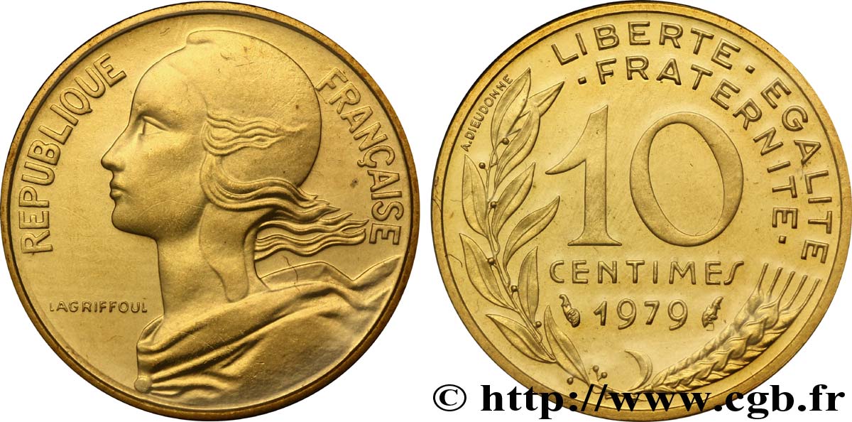 10 centimes Marianne 1979 Pessac F.144/19 MS 