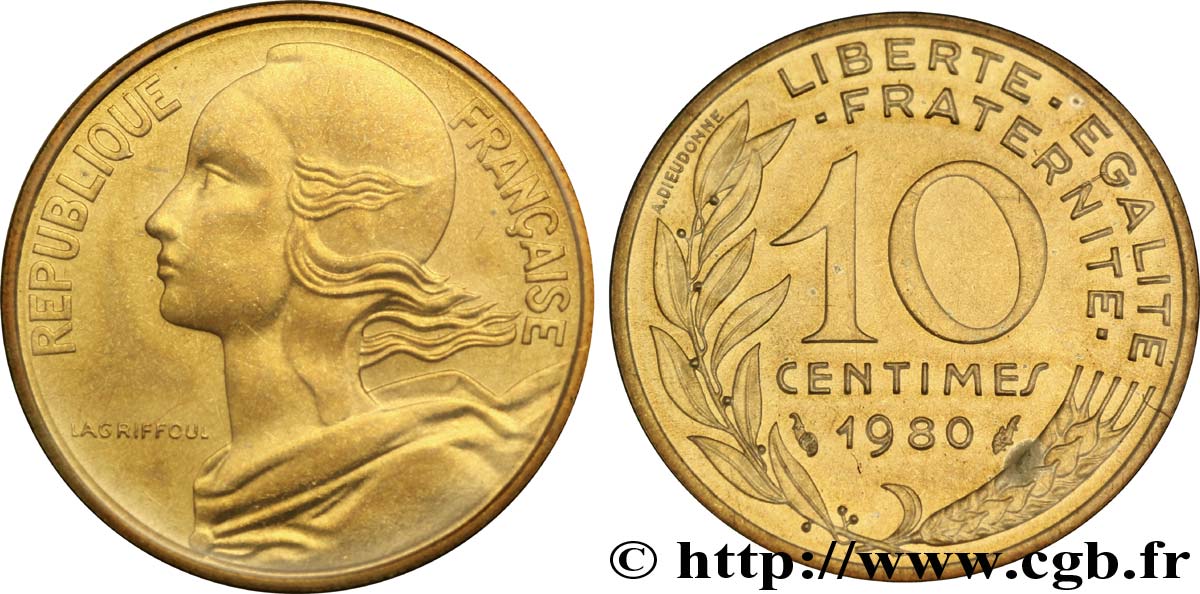 10 centimes Marianne 1980 Pessac F.144/20 ST 