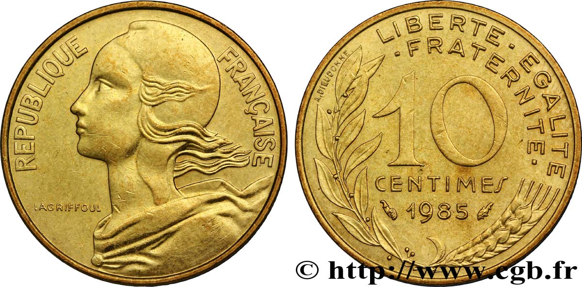 10 centimes Marianne 1985 Pessac F.144/25 fST63 