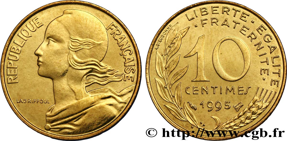 10 centimes Marianne 1995 Pessac F.144/39 MS65 