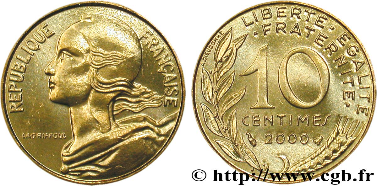 10 centimes Marianne 2000 Pessac F.144/44 FDC65 