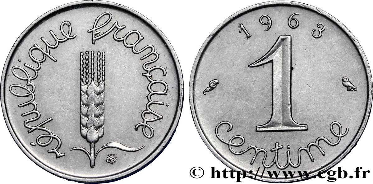 1 centime Épi 1963 Paris F.106/6 AU58 