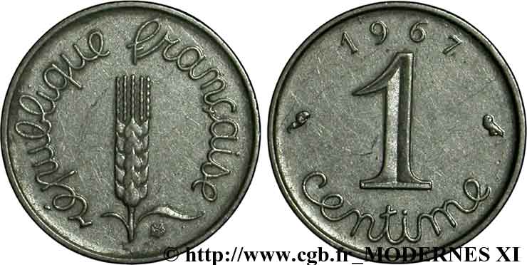 Piece 1 Centime Euro Feuille De Chene Valeur