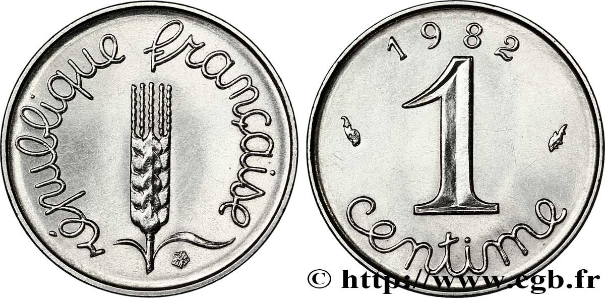 1 centime Épi 1982 Pessac F.106/39 SPL63 