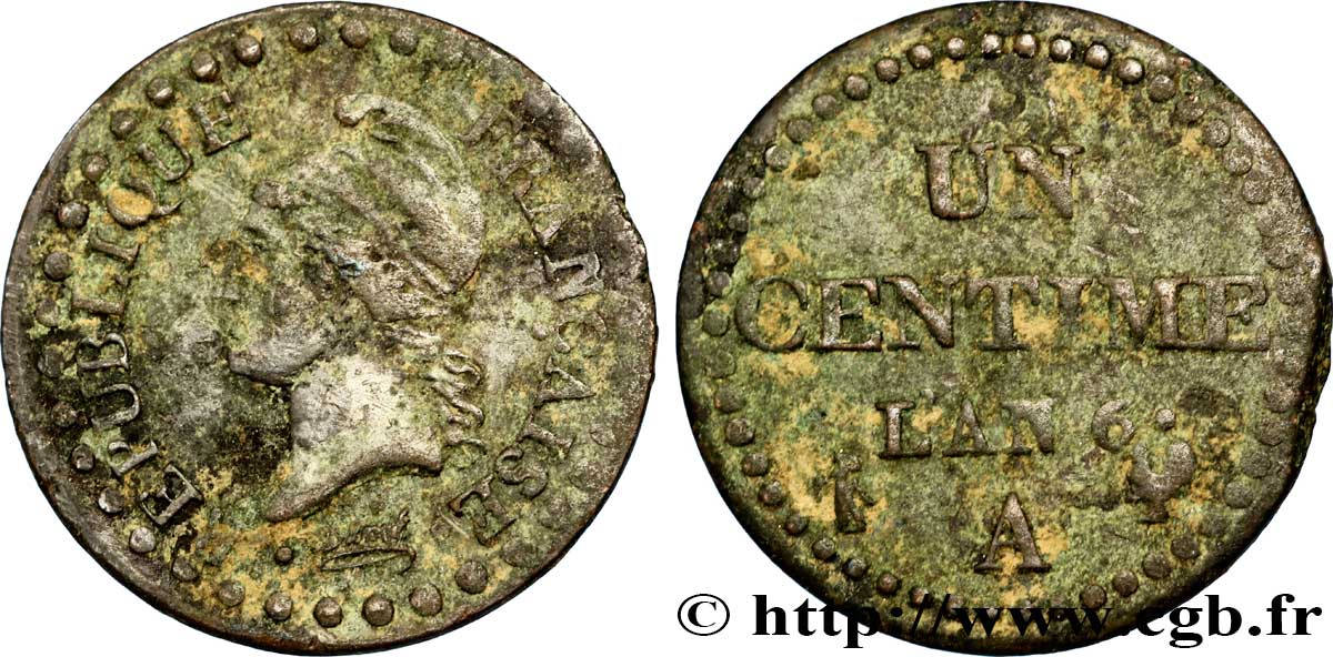 Un centime Dupré 1798 Paris F.100/12 B12 