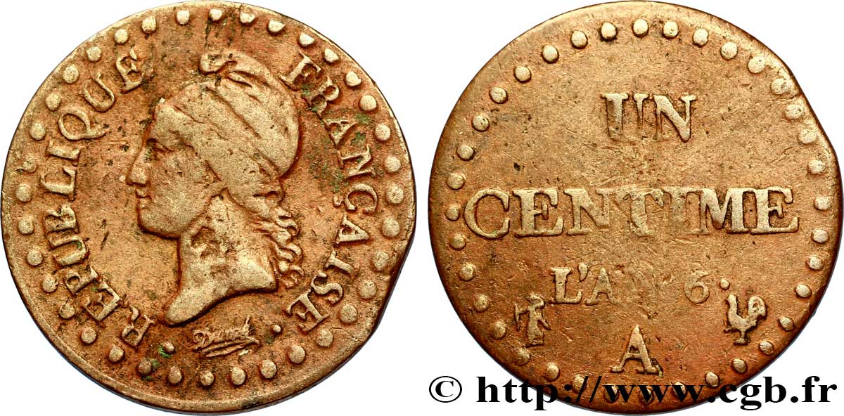 Un centime Dupré 1798 Paris F.100/13 B12 