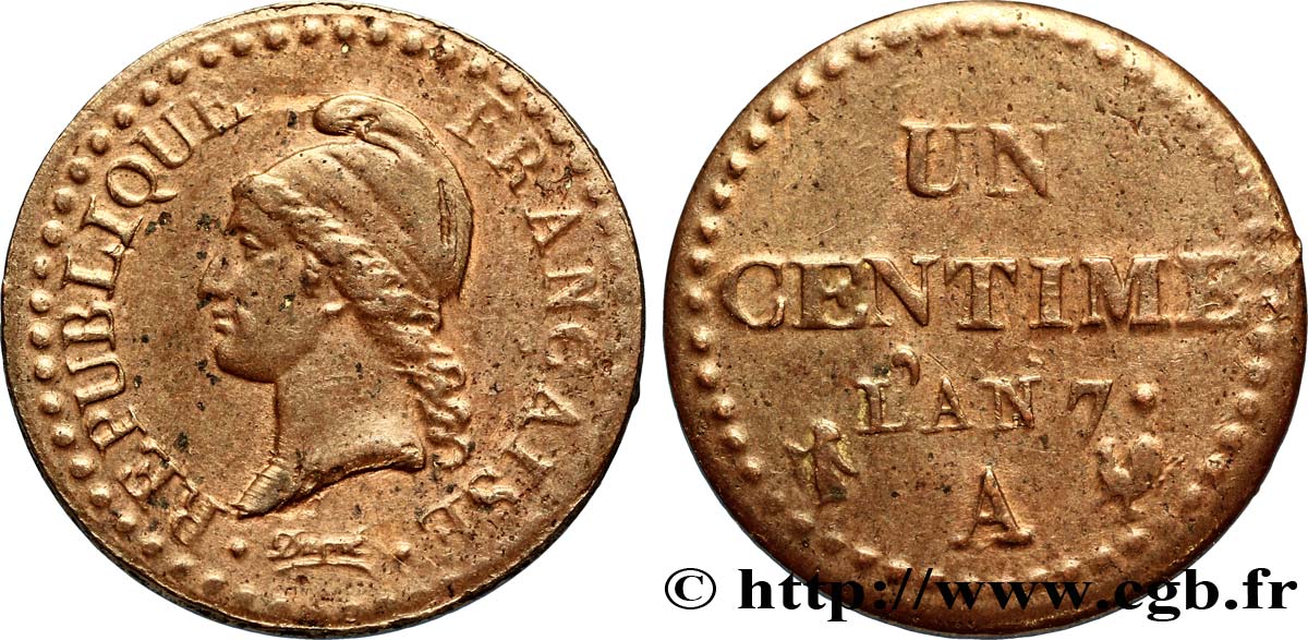 Un centime Dupré, grand 7 1799 Paris F.100/16 TTB52 