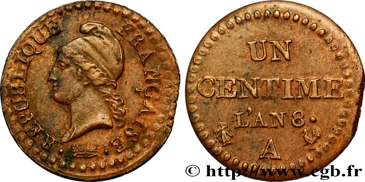 Un centime Dupré 1800 Paris F.100/24 TTB40 