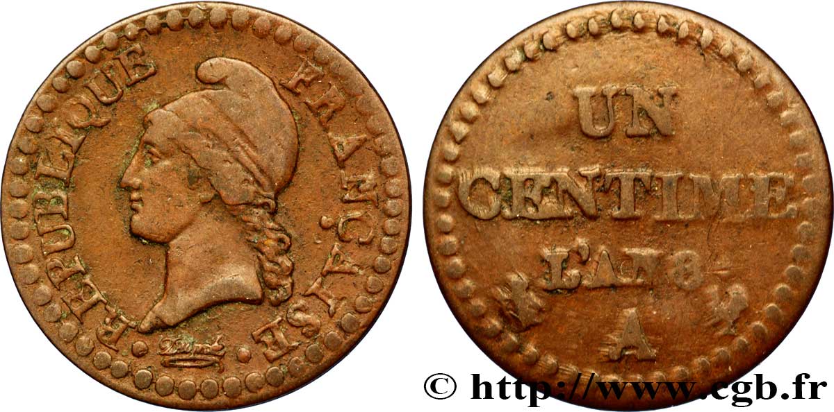 Un centime Dupré 1800 Paris F.100/24 TB35 