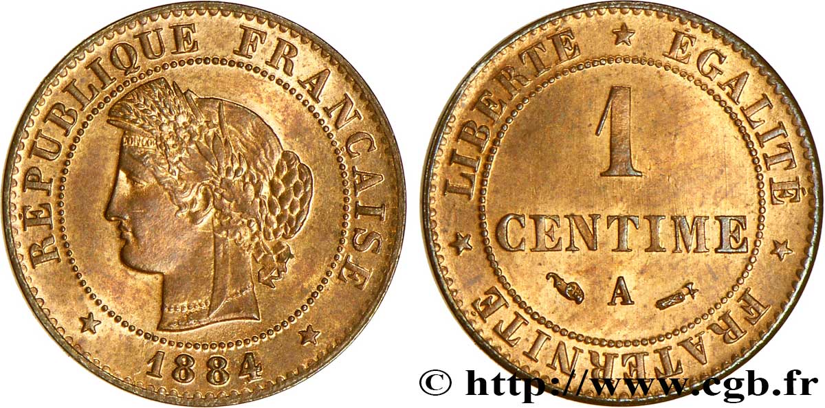 1 centime Cérès 1884 Paris F.104/11 SC63 