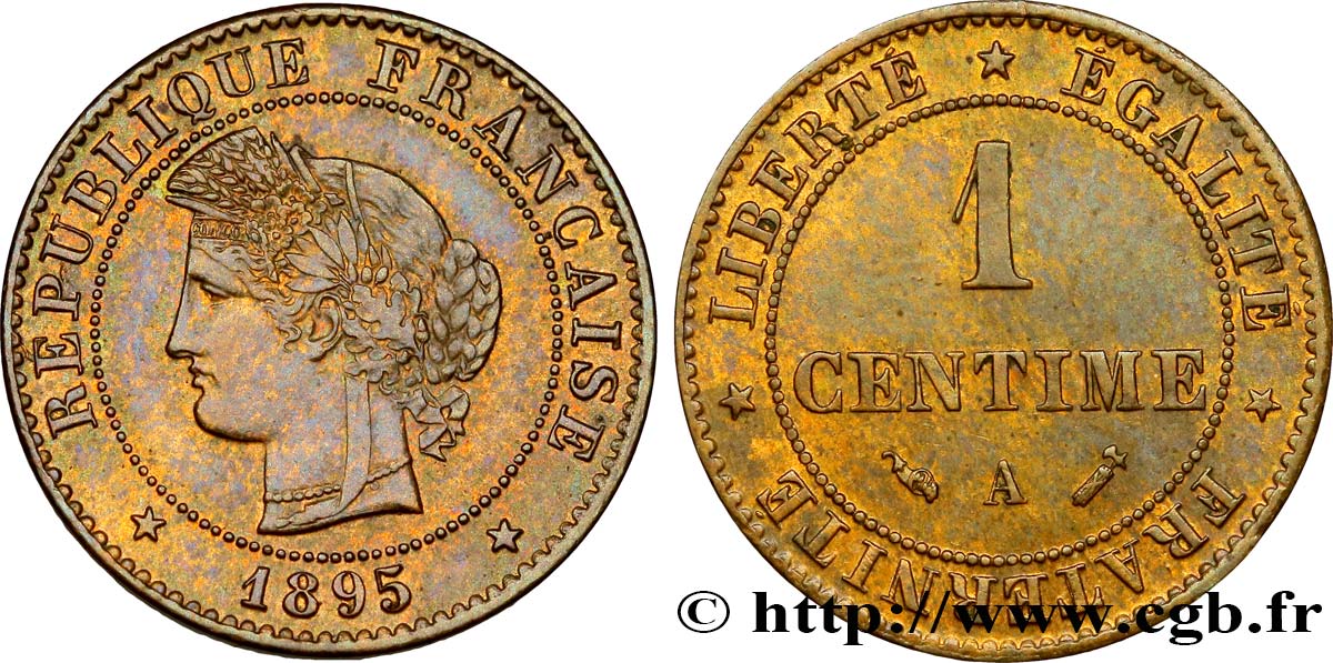 1 centime Cérès 1895 Paris F.104/22 TTB54 