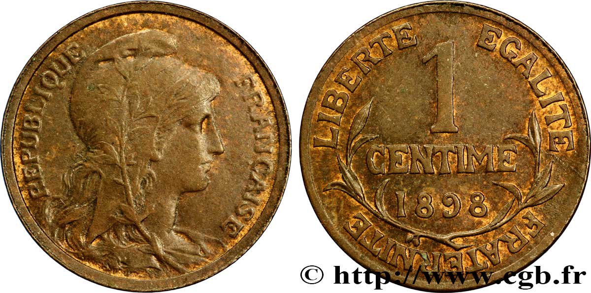 1 centime Daniel-Dupuis 1898 Paris F.105/1 SUP55 