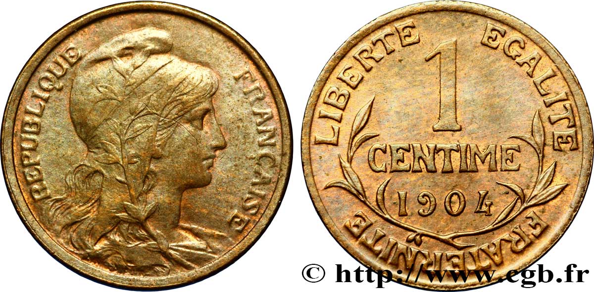 1 centime Daniel-Dupuis 1904 Paris F.105/9 SUP55 