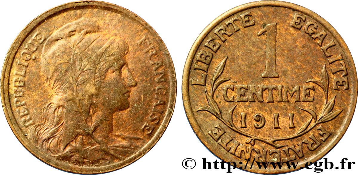 1 centime Daniel-Dupuis 1911 Paris F.105/13 SUP55 