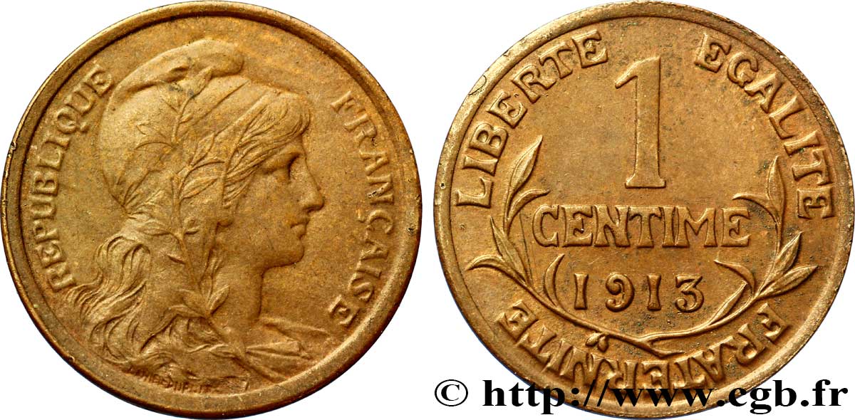 1 centime Daniel-Dupuis 1913 Paris F.105/15 TTB54 